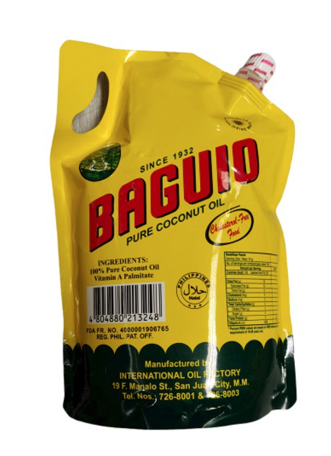 Baguio Pure Coconut Cooking Oil 1.8L Lazada PH