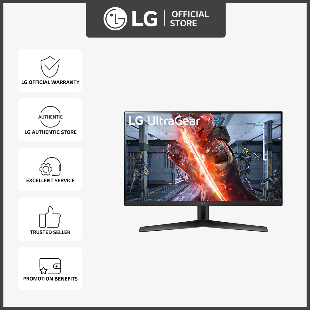 LG 27-inch UltraGear™ Gaming Monitor 27GN60R-B 27 Inch FHD IPS 1ms 144Hz  sRGB 3-Year Warranty