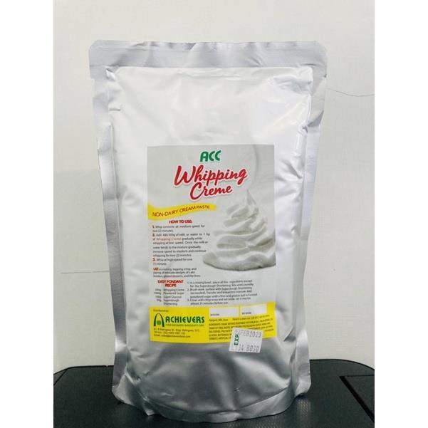 1 kg ACC Whipping Creme Nondairy Cream Paste Whip Cream Topping Cake