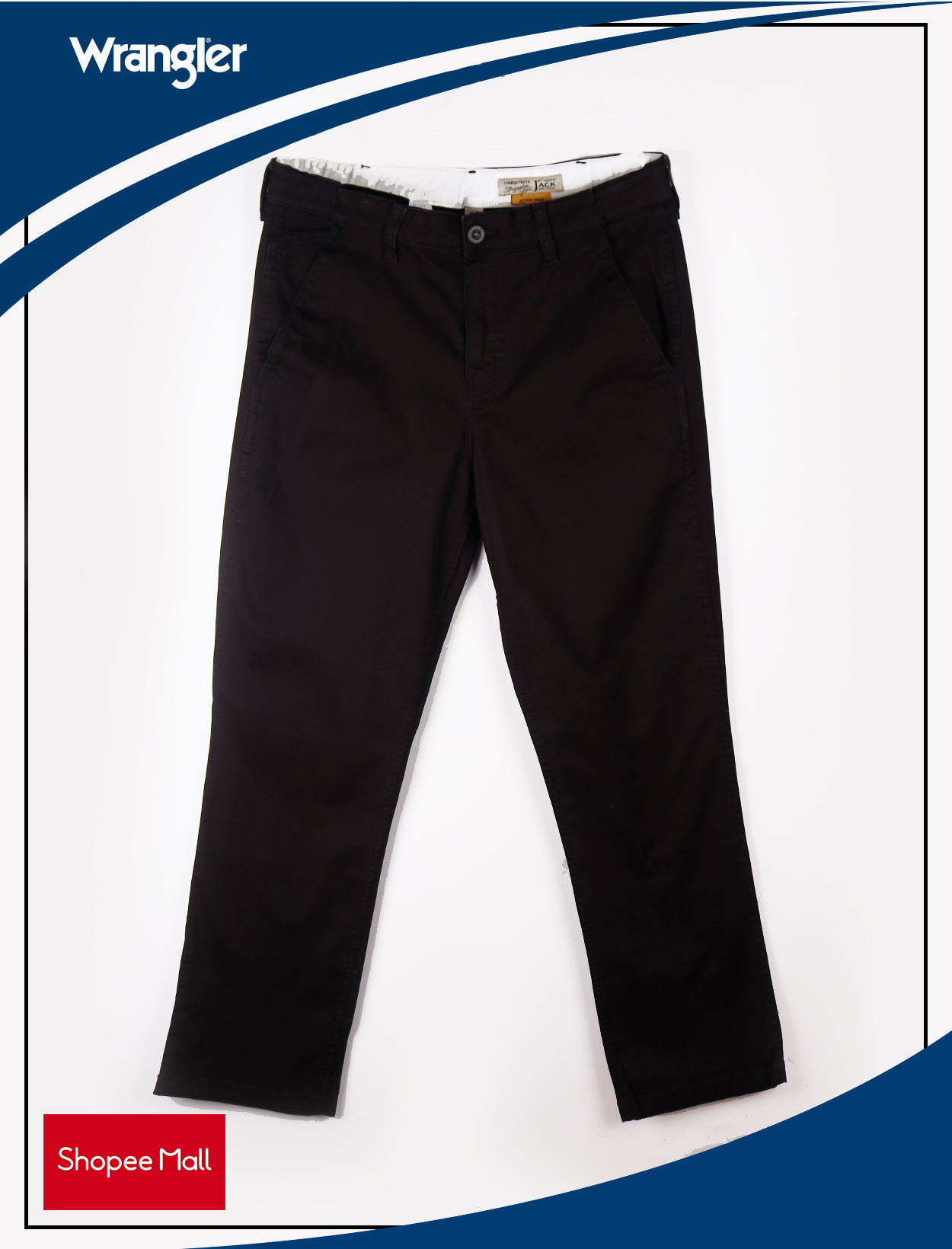 Wrangler Timber Creek Jack Medium Rise Slim Sraight Chinos Pants in Black |  Lazada PH
