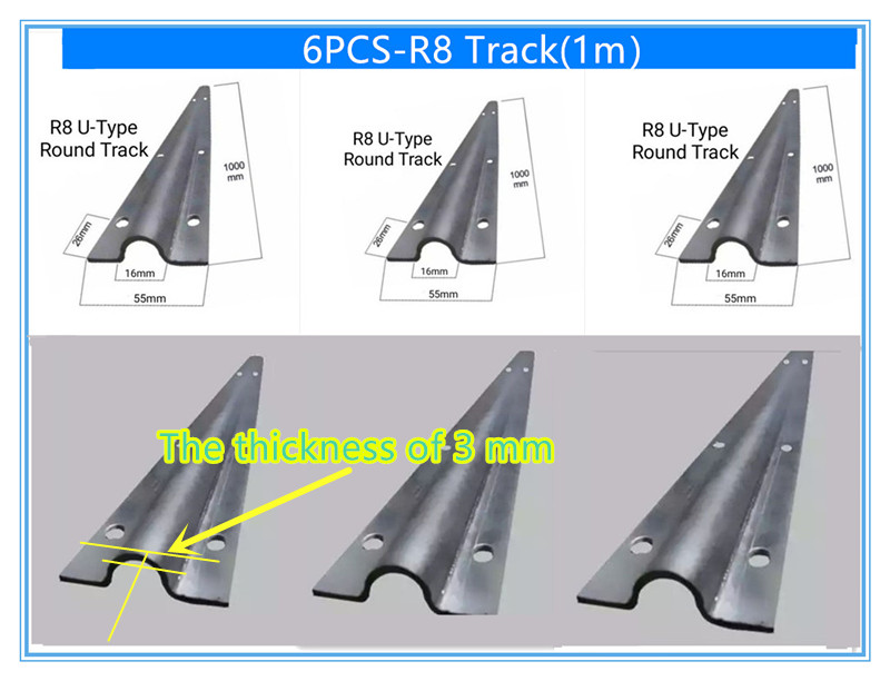 6PCS 50mm V Groove Rail Track Sliding Gate (1 meter) Lazada PH