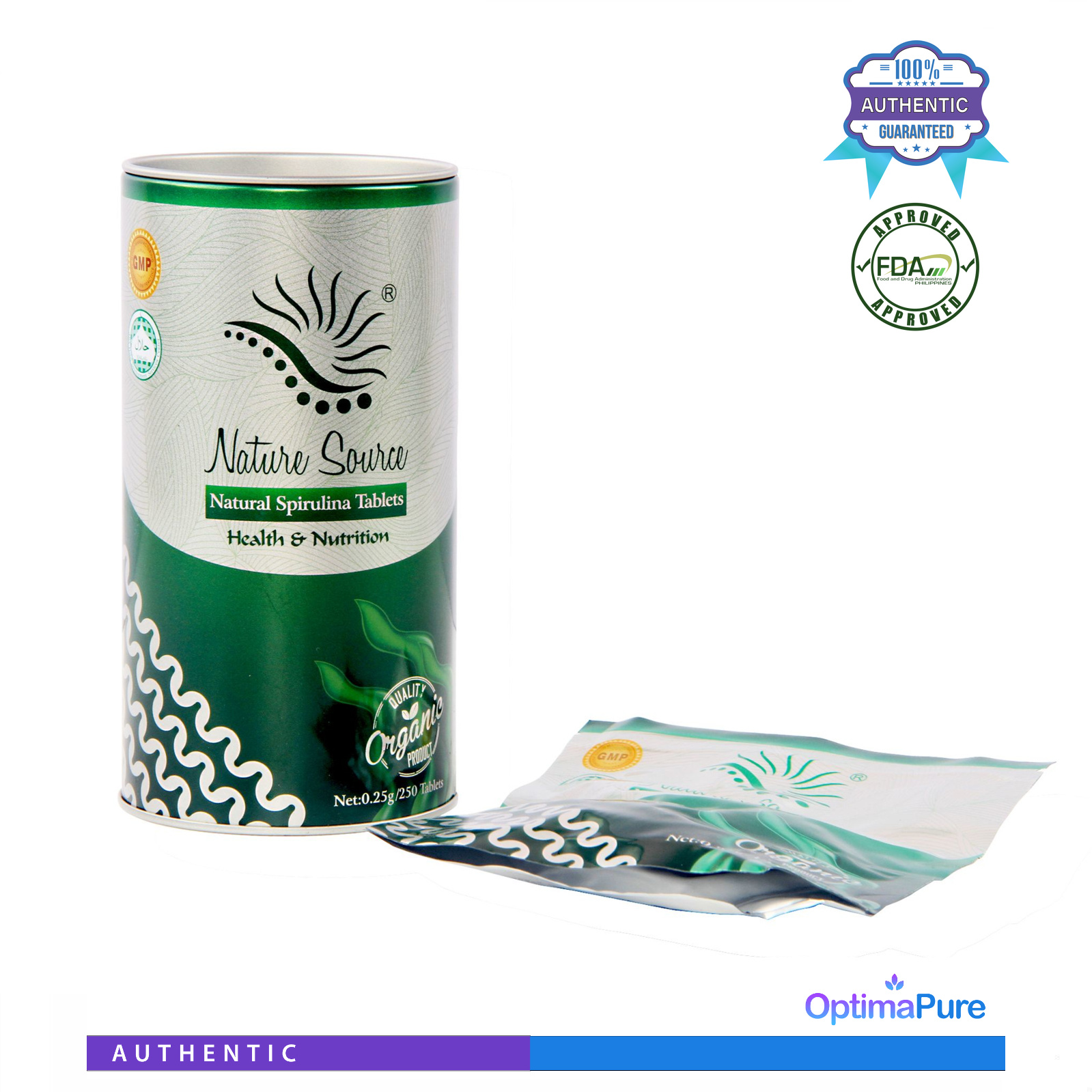 Authentic Nature Source Natural Spirulina 250's Lazada PH