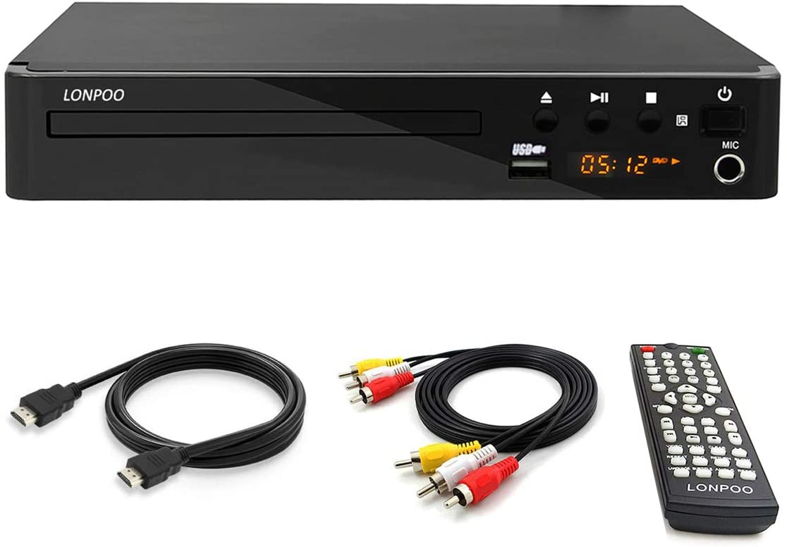 LONPOO LP-099 Multi Region Code Zone Free PAL / NTSC HD DVD Player CD ...