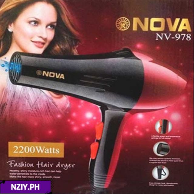 978 Fashion Hair Dryer 2200 Watts Nova NV Lazada PH