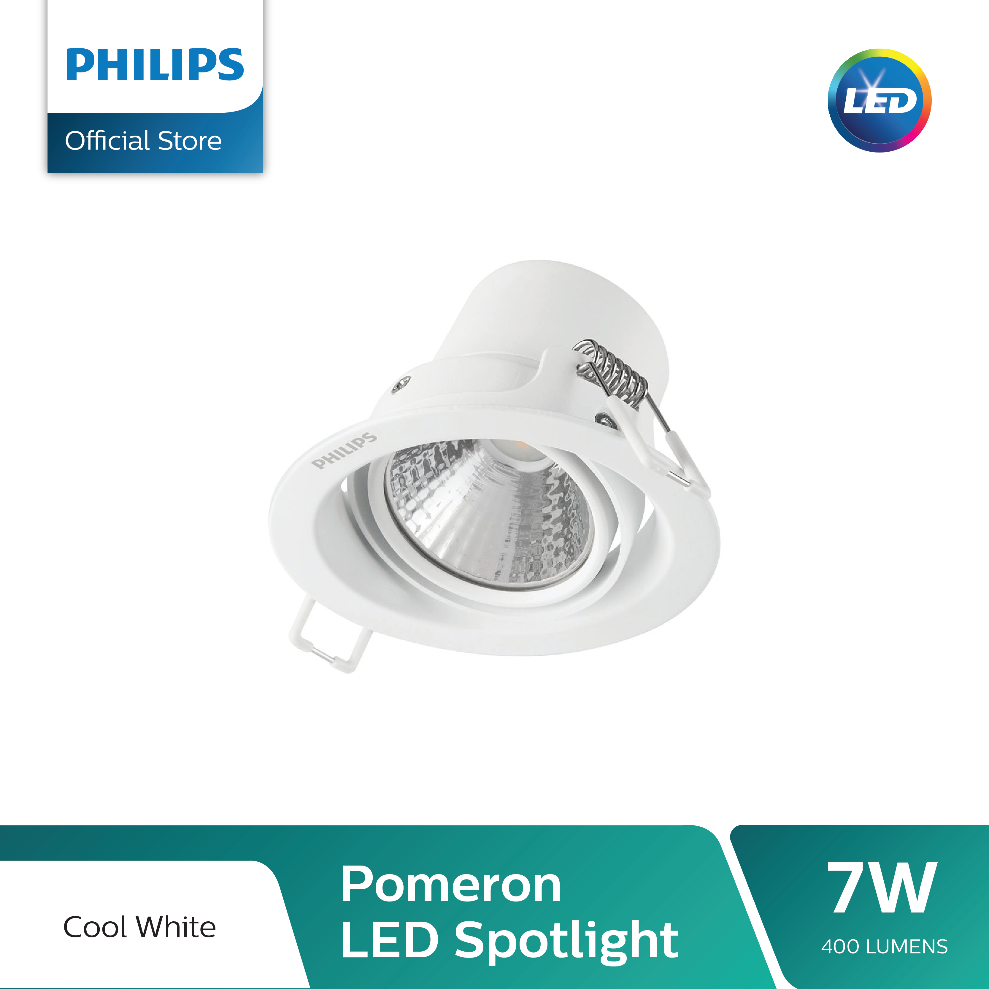 Philips Pomeron Recessed LED Spotlight 7W | Lazada PH