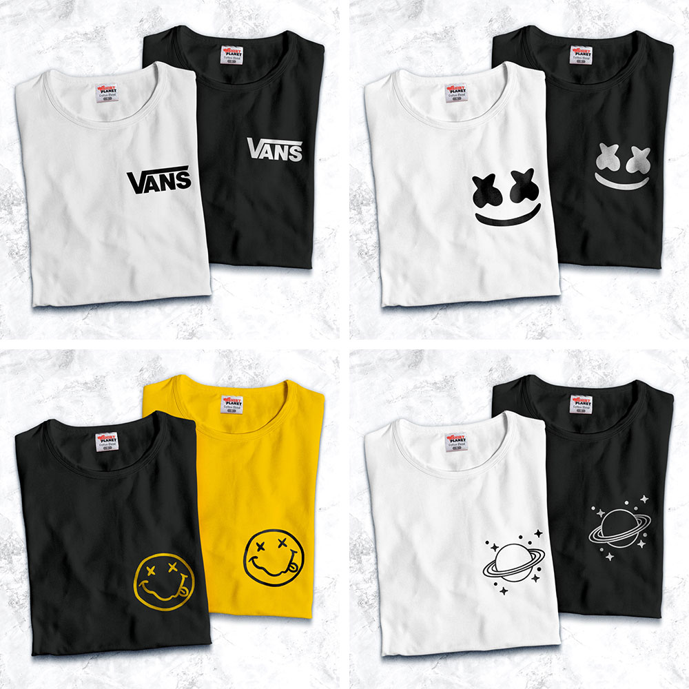 NEW COUPLE SHIRT (2PCS.) NIRVANA 