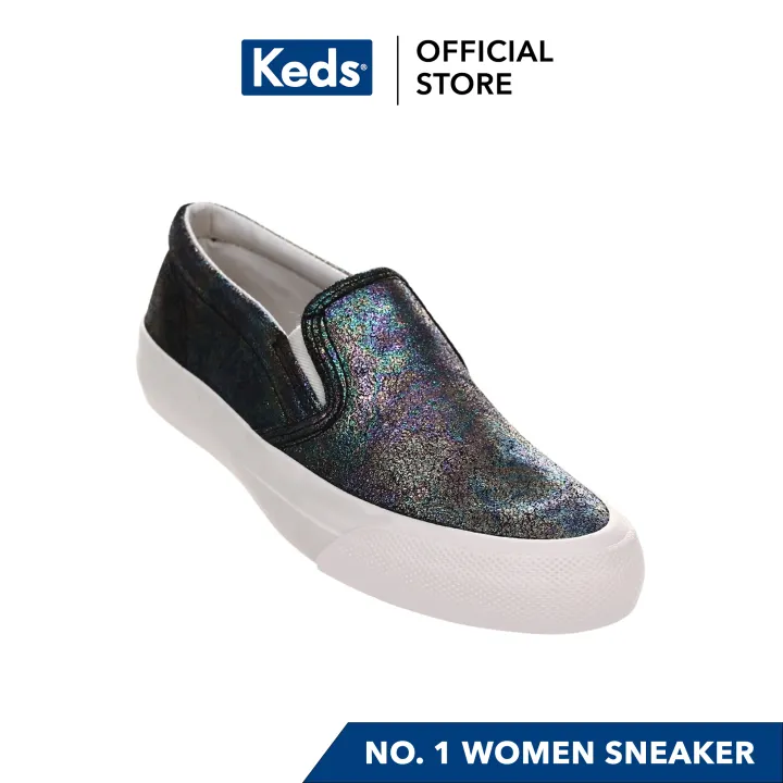 keds leather slip on sneakers