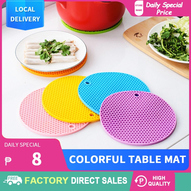 Silicone Trivet Mat, Non-slip Silicone Table Mat Heat Resistant Mat For  Spoon Holder, Oven Mitts, Placemats, Pot Holders