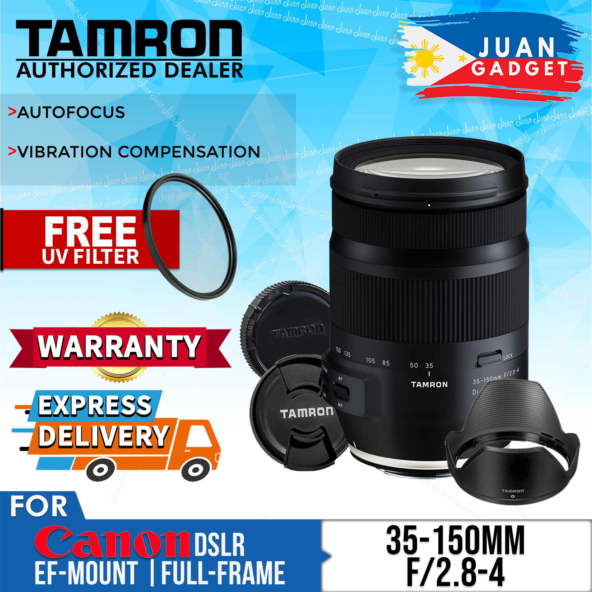 Tamron A043C 35-150mm f/2.8-4 Di VC OSD Lens for Canon EF | JG Superstore |  Lazada PH