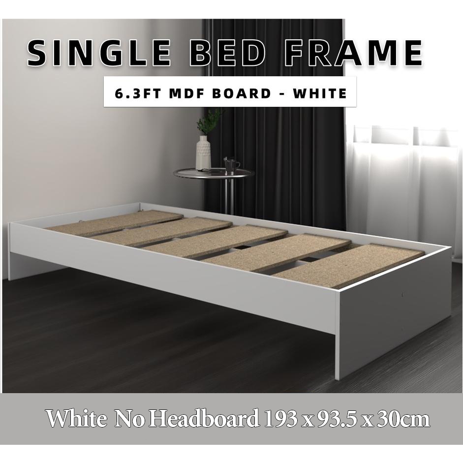 SuperValue Wooden Bed Frame Single Bed Frame with Headboard Furniture