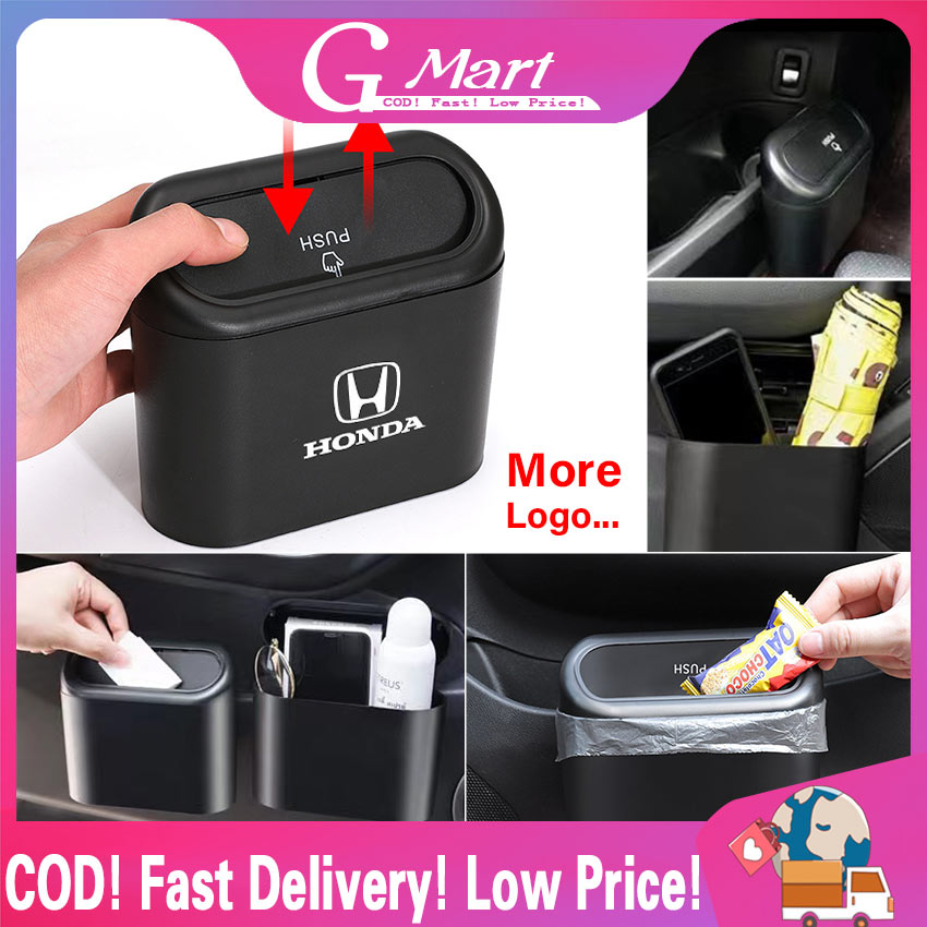 Car Trash Can, Door Hanging Storage Bin, Cartoon Multifunctional Front