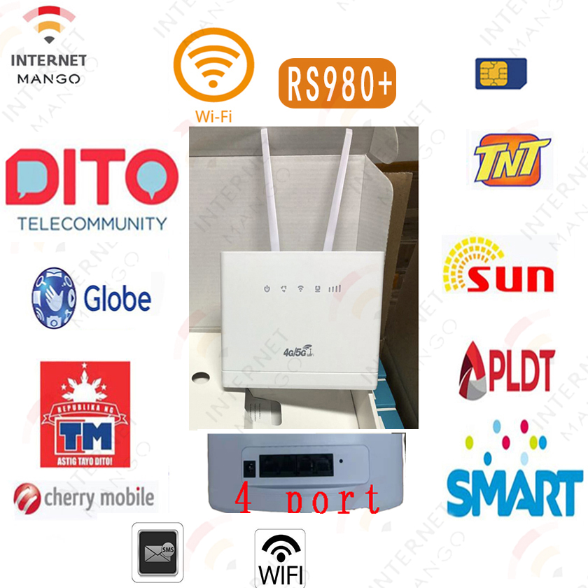 RS980+ 4G lte cpe SIM card wifi router 300mps CAT4 32 wifi users router