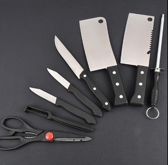 Stainless Steel Kitchen knives with Peeler and Scissor