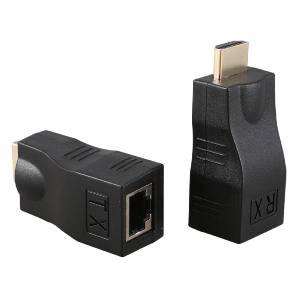 Bộ Mở Rộng 4K 3D HDMI 1.4 30M, Bộ Chuyển Đổi Ethernet Mạng LAN Sang RJ45 Over Cat 5e/6