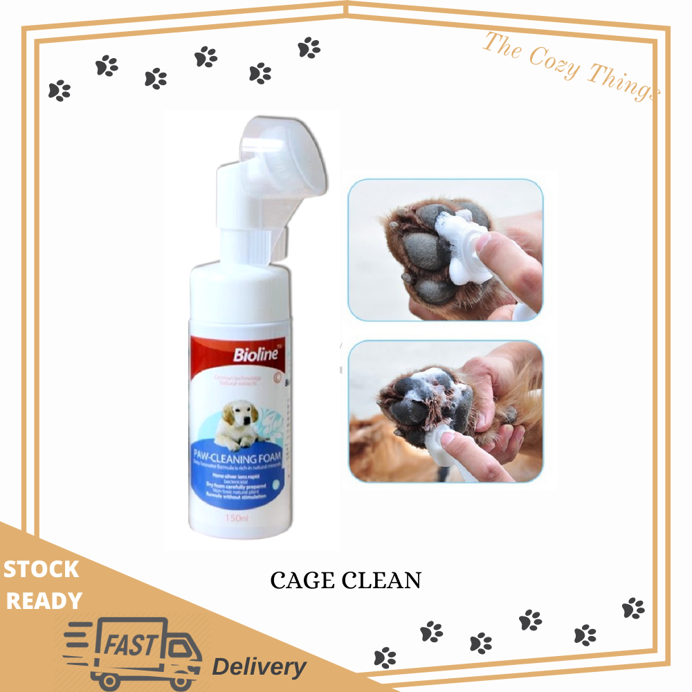 The Cozy Things Bioline Dog Paw Cleaning Dry Foam - Deep Seawater ...