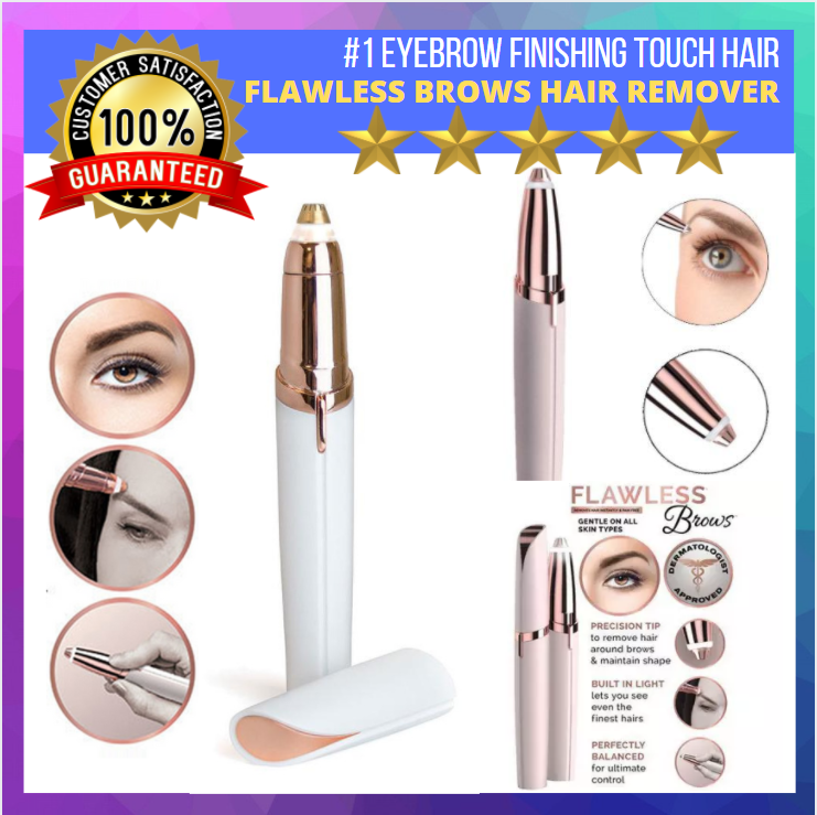 finishing touch flawless brows eyebrow hair remover blush