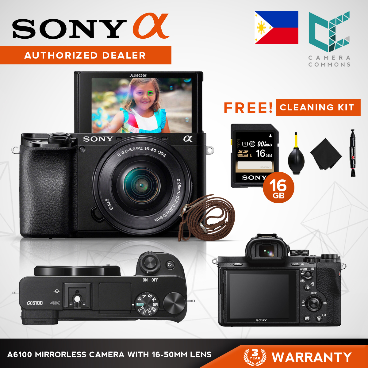 Sony Alpha A6100 Sony Alpha a6100 Mirrorless Digital Camera with 16