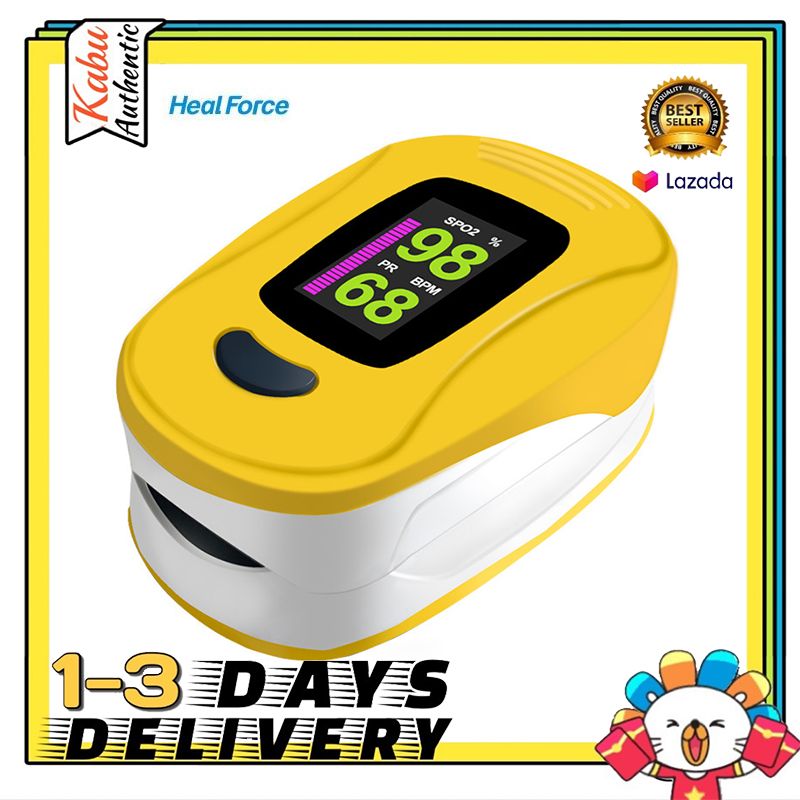 Heal Force Blood Oximeter Detector Heart Rate Saturation Finger Clip
