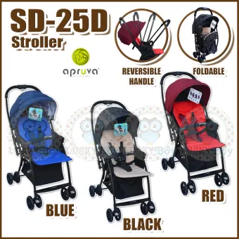 apruva folding deluxe baby stroller