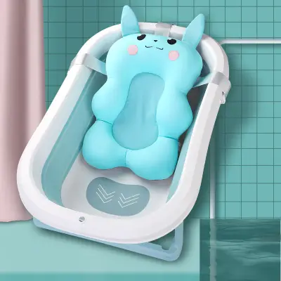 (Seat Only) Newborn Baby Rabbit Buoyancy Bath Seat Support Foam ONLY Anti Slip Safety Comfortable Bathtub Sling Foam Shower