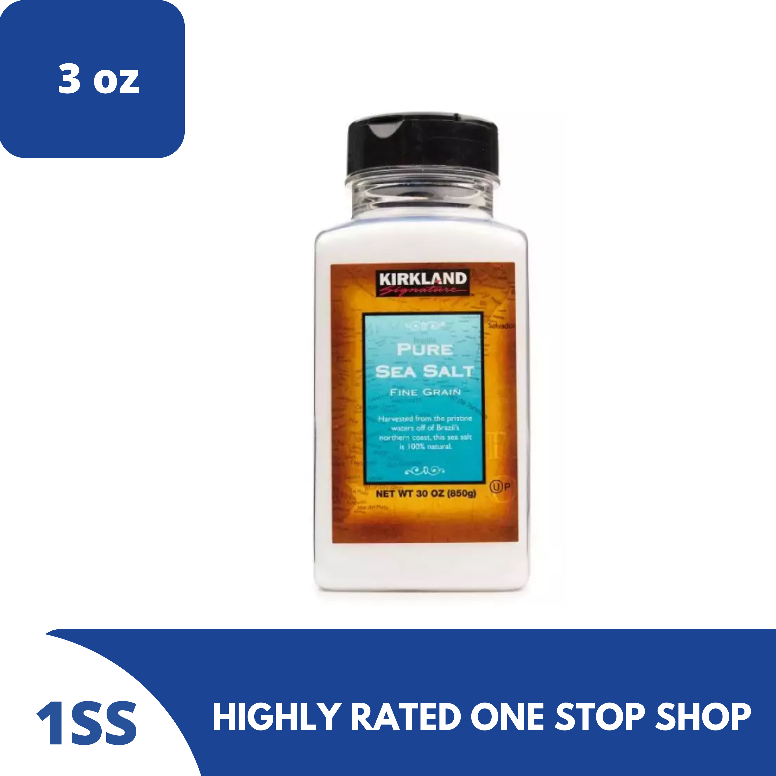 Kirkland Signature Sea Salt Fine Grain, 3oz Lazada PH