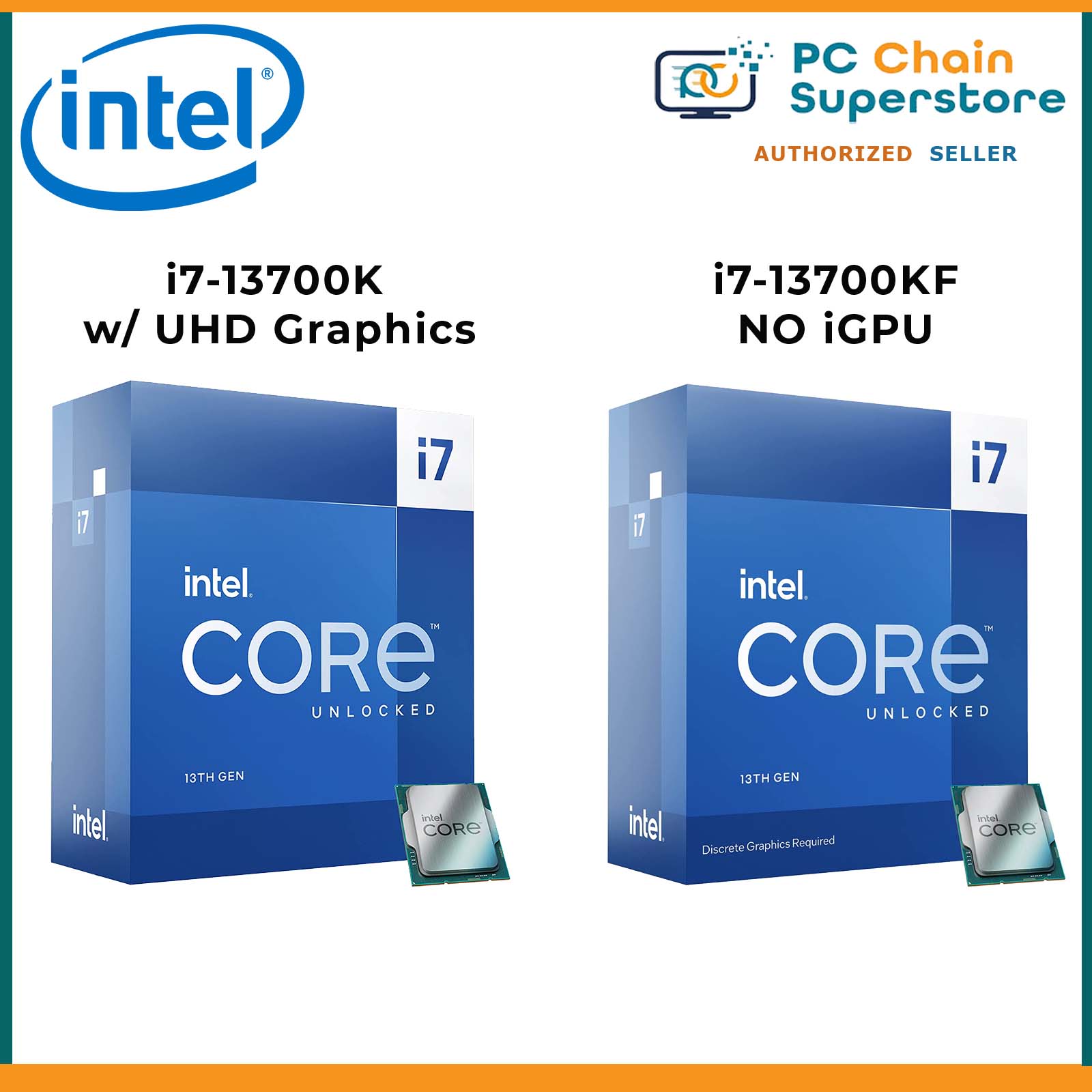 Intel Core i7-13700K / i7-13700KF 13th Gen Unlocked Desktop ...