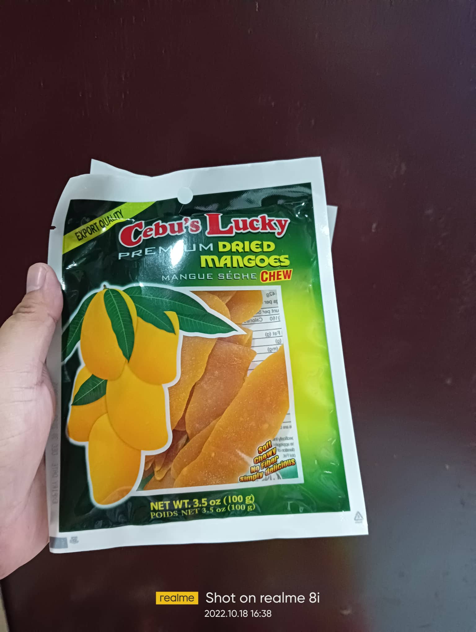 Best of Cebu/ 10 packs of Cebu Lucky Premium Dried Mango In 100 grams