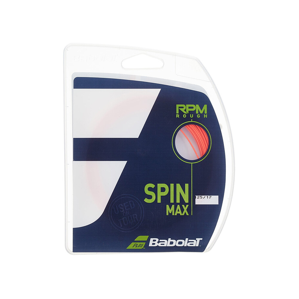 Babolat RPM Rough Spin Max Tennissaite 125/17 Schwarz - Für Maximale Rotation