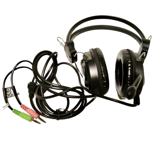 ORIGINAL AND BRAND NEW A4TECH HS - 19 HEADSET / 2 MALE JACK NOT USB ...