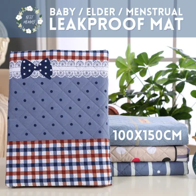 Bestmommy Portable Baby Adult Menstrual Leakproof Diaper Changing Mat Pad Cotton Washable Reusable Mattress