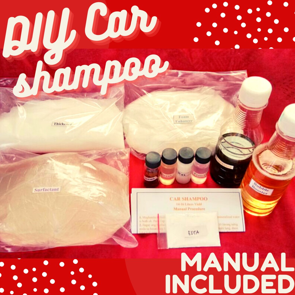 D.I.Y CAR SHAMPOO KIT WITH WAX, 1720 Liters yield. Foaming Car Wash