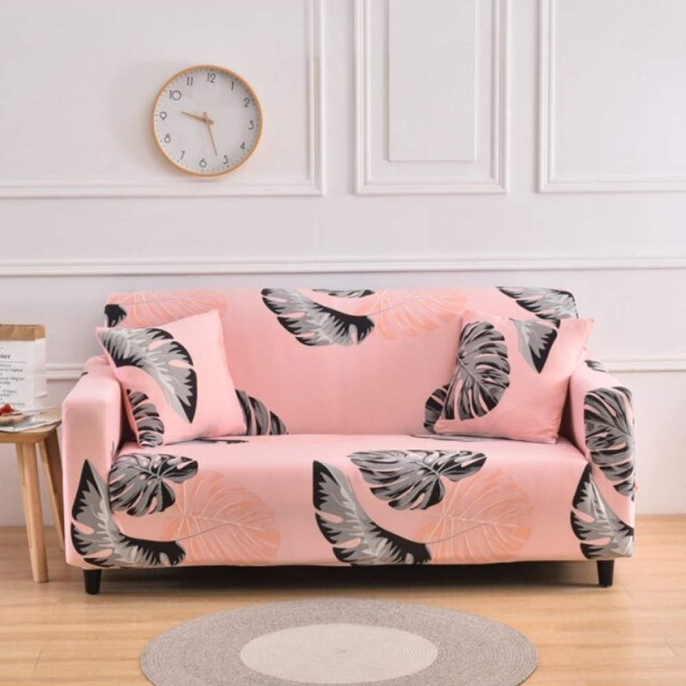 Casa Seda Printed Pink Sofa Er