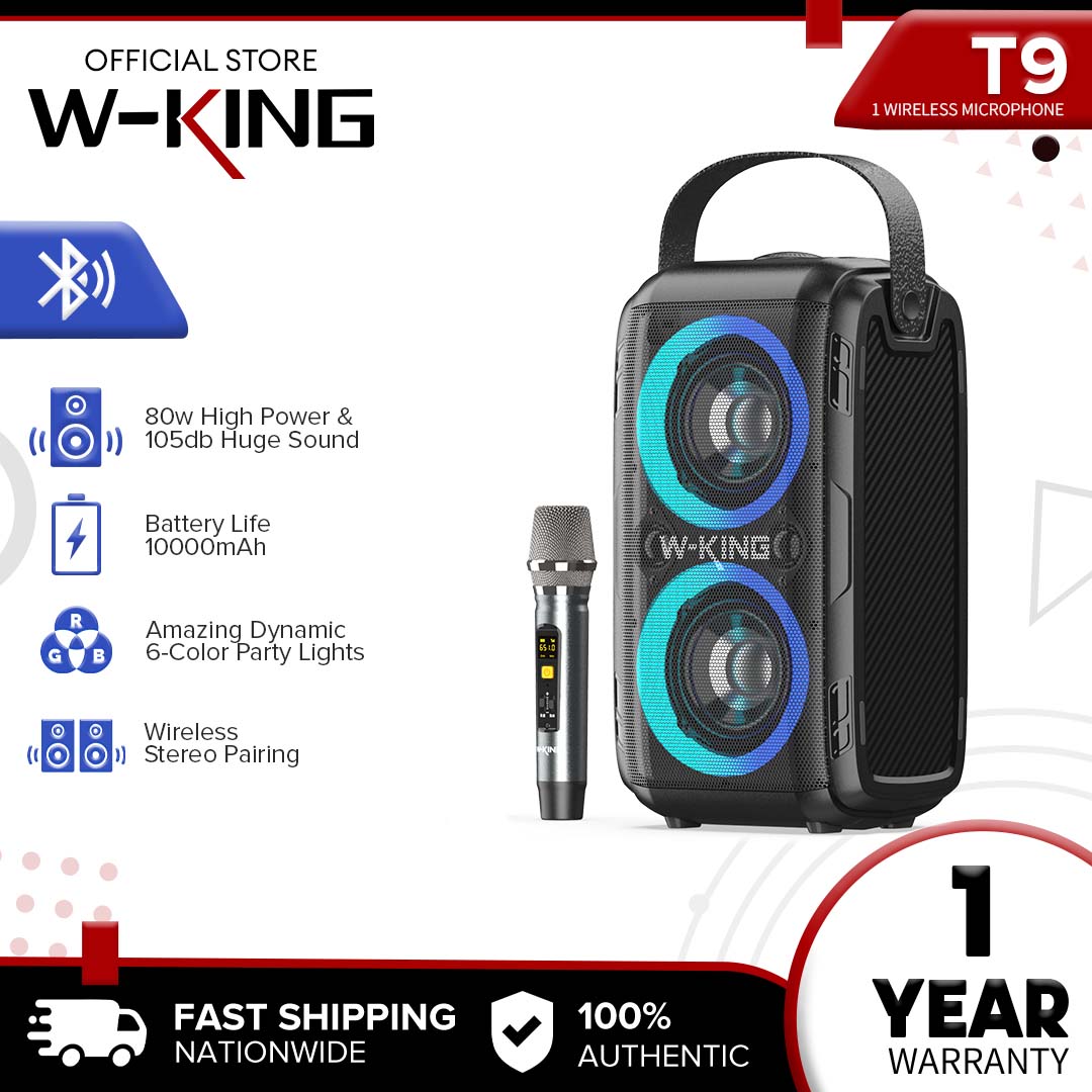 W King T9 Loudest Bluetooth Speaker Cheap W-KING T9-2 Bluetooth