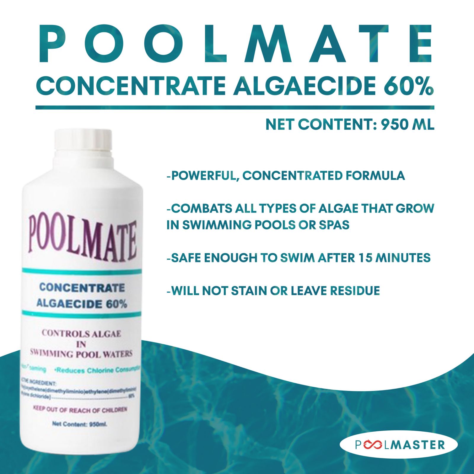 Poolmate Concentrate Algaecide 60 Lazada PH