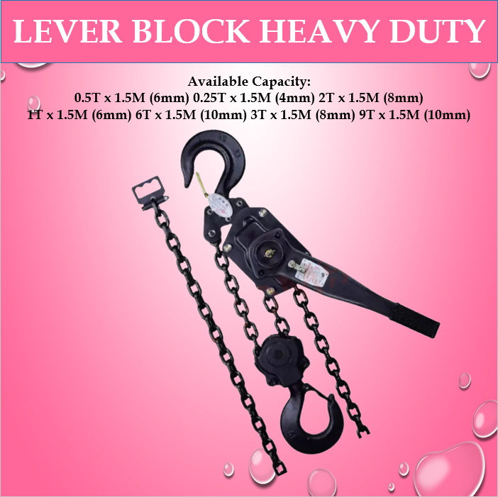 0.25T 20T LEVER BLOCK (Heavy Duty) Durable high quality block manual