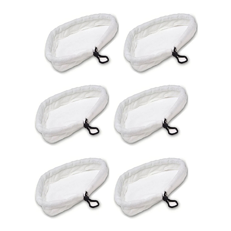 6PCS Mopping Cloth Pads Replacement for H2O Steam Mop Cloths Parts Accessories