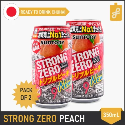 Suntory -196˚C Strong Zero Peach Chuhai Carbonated Alcoholic Drink