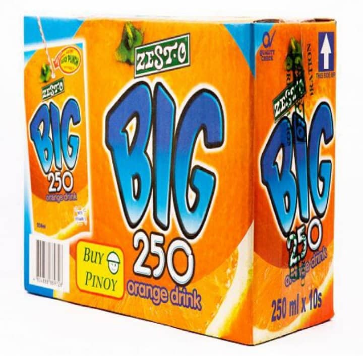 ZESTO BIG 250 Orange Flavor 250 ml x 10's Lazada PH