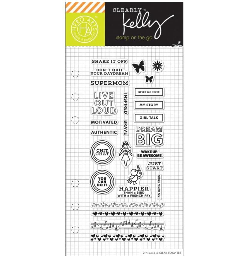 SALE Girl Talk Planner Kelly Purkey Clear Stamps 2.5