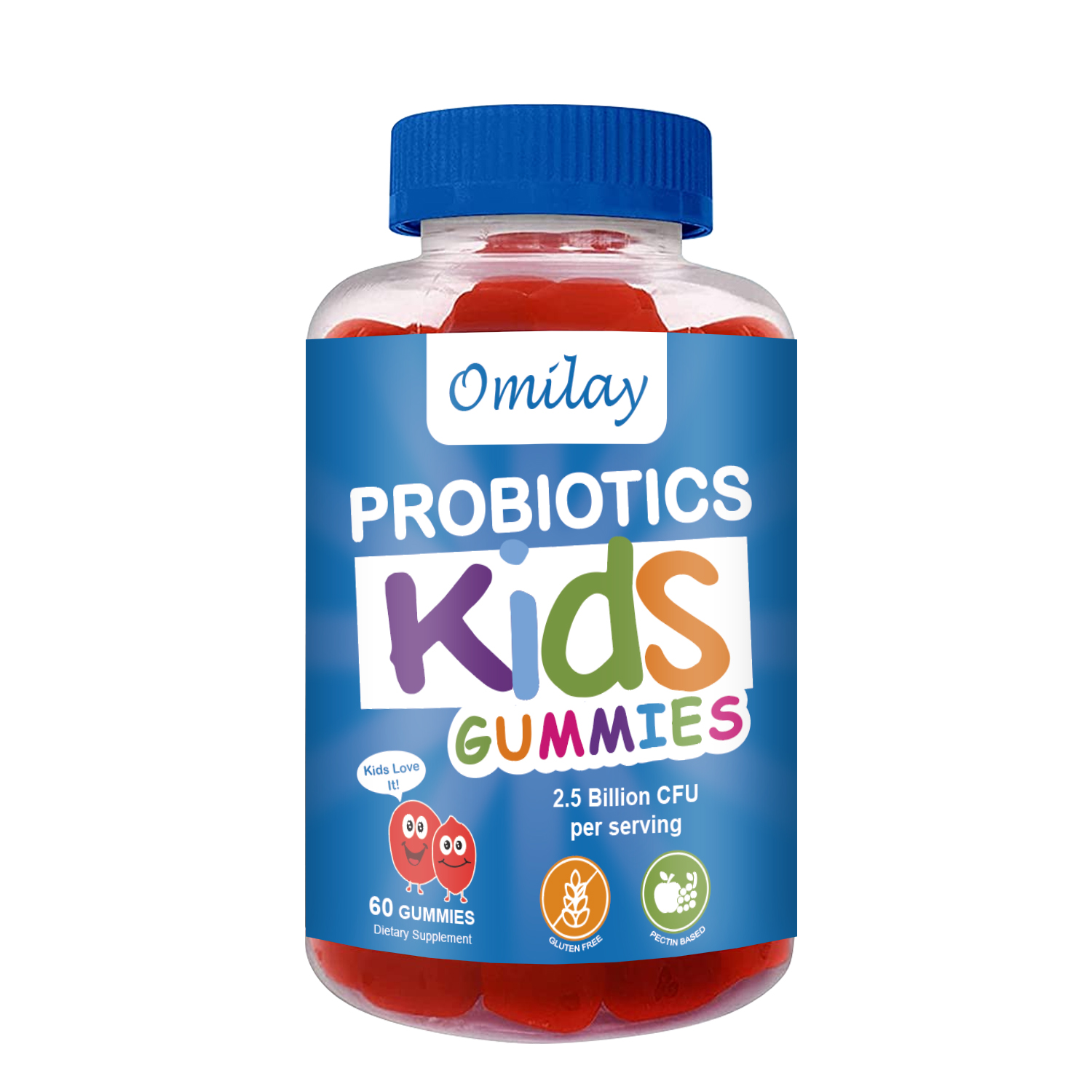 Omilay Kids Gummies Vitamin D3 Gummy Kids Promotes Bone Grown Vegan