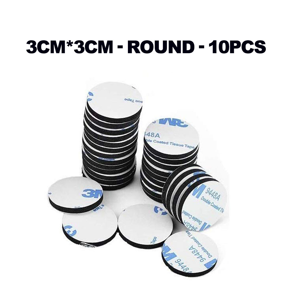 10Pcs 3M Double Sided Foam Tape Strong Heavy Duty Pad Mounting Adhesive