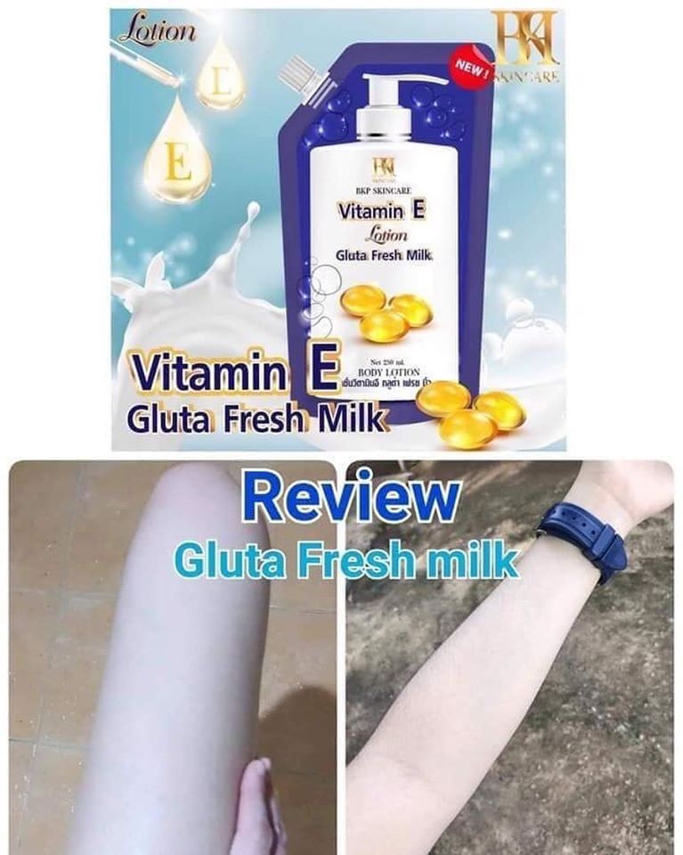vitamin e gluta fresh milk lotion