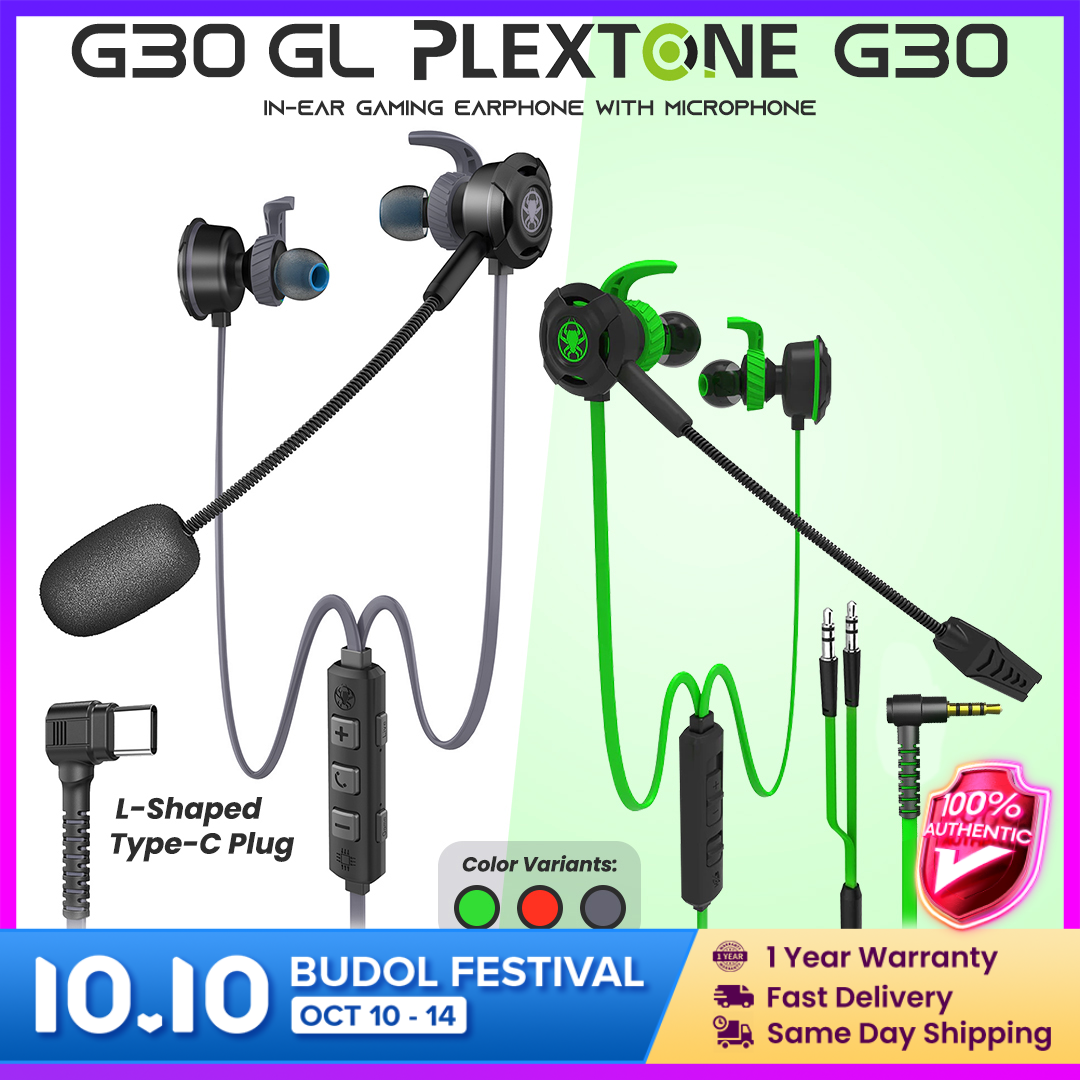 Plextone G30 And G30 Gl Pc Gaming Headset With Microphone In Ear Bass Noise Cancelling Earphones With Microphone Lazada Ph