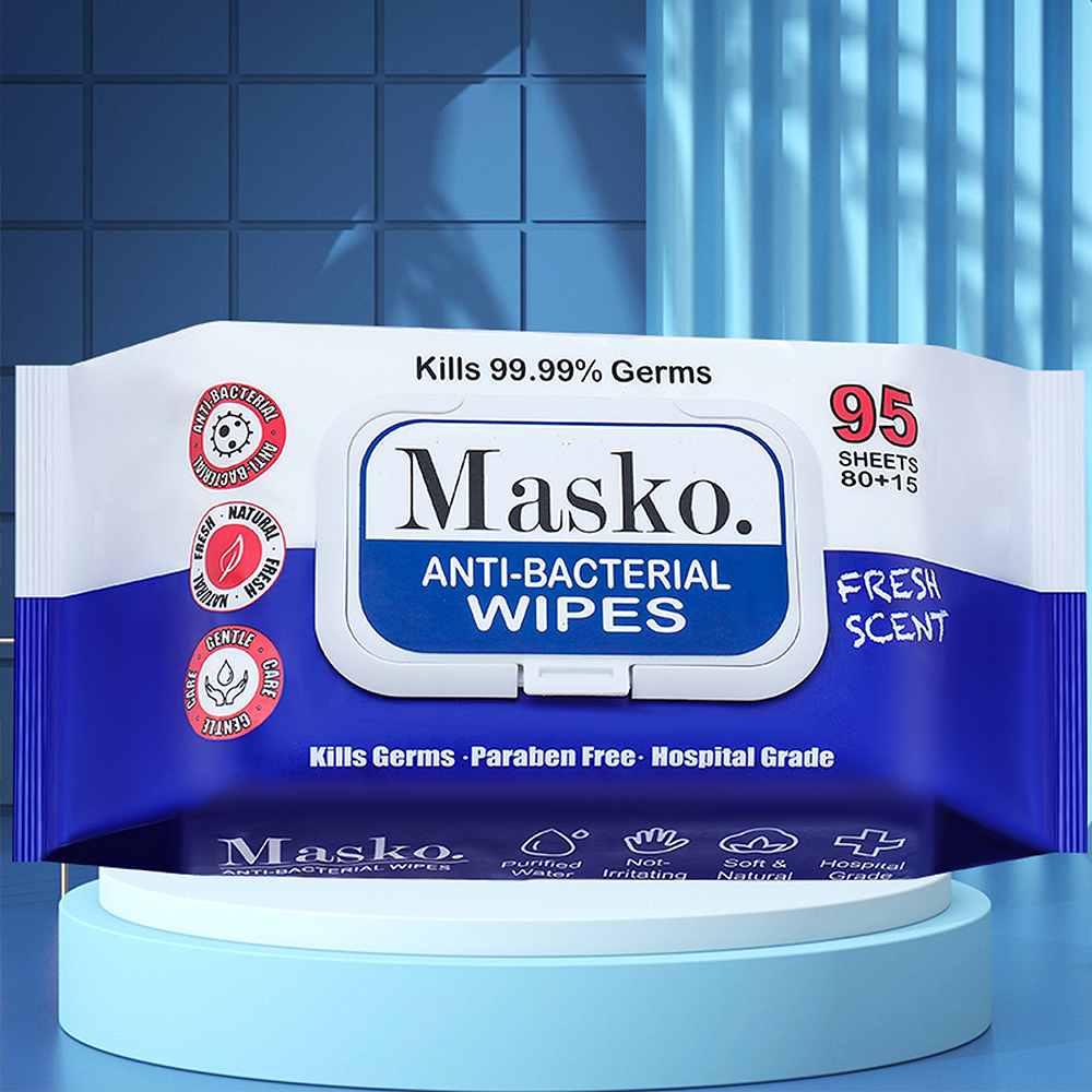 Masko. Antibacterial Wipes Collection Fresh Scent Hospital Grade