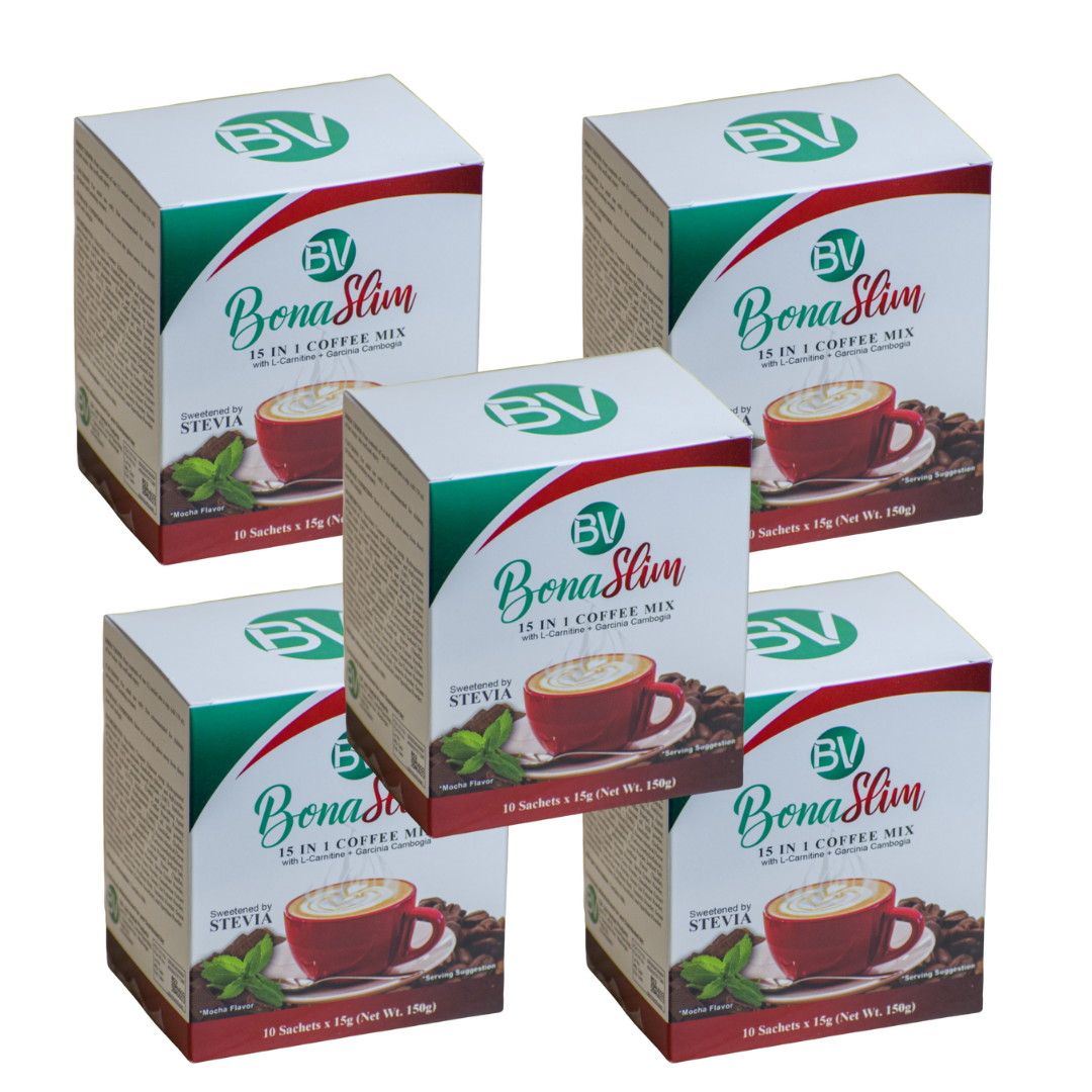 BonaSlim 15in1 Coffee 10 Sachet / 15 grams per Box Lazada PH