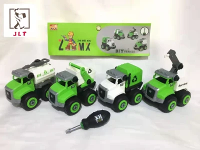 JLT Bigger Size 4in1 Plastic Assembling Toy Cars
