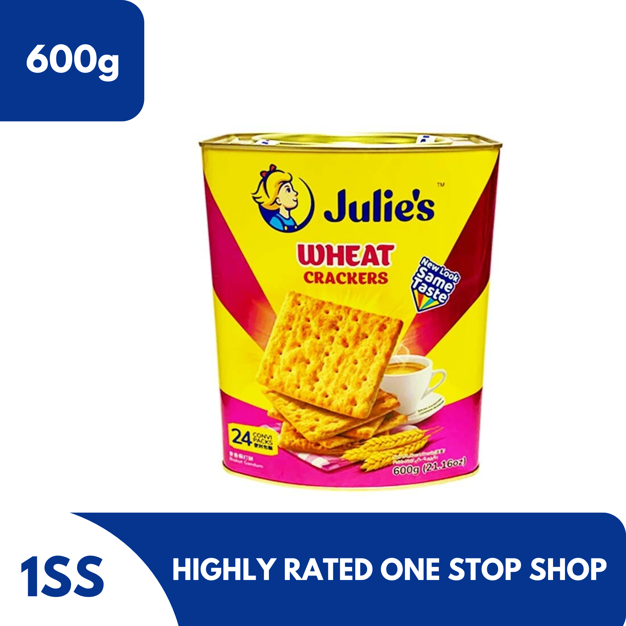 Julie's Wheat Crackers in Tin Can, 600g Lazada PH