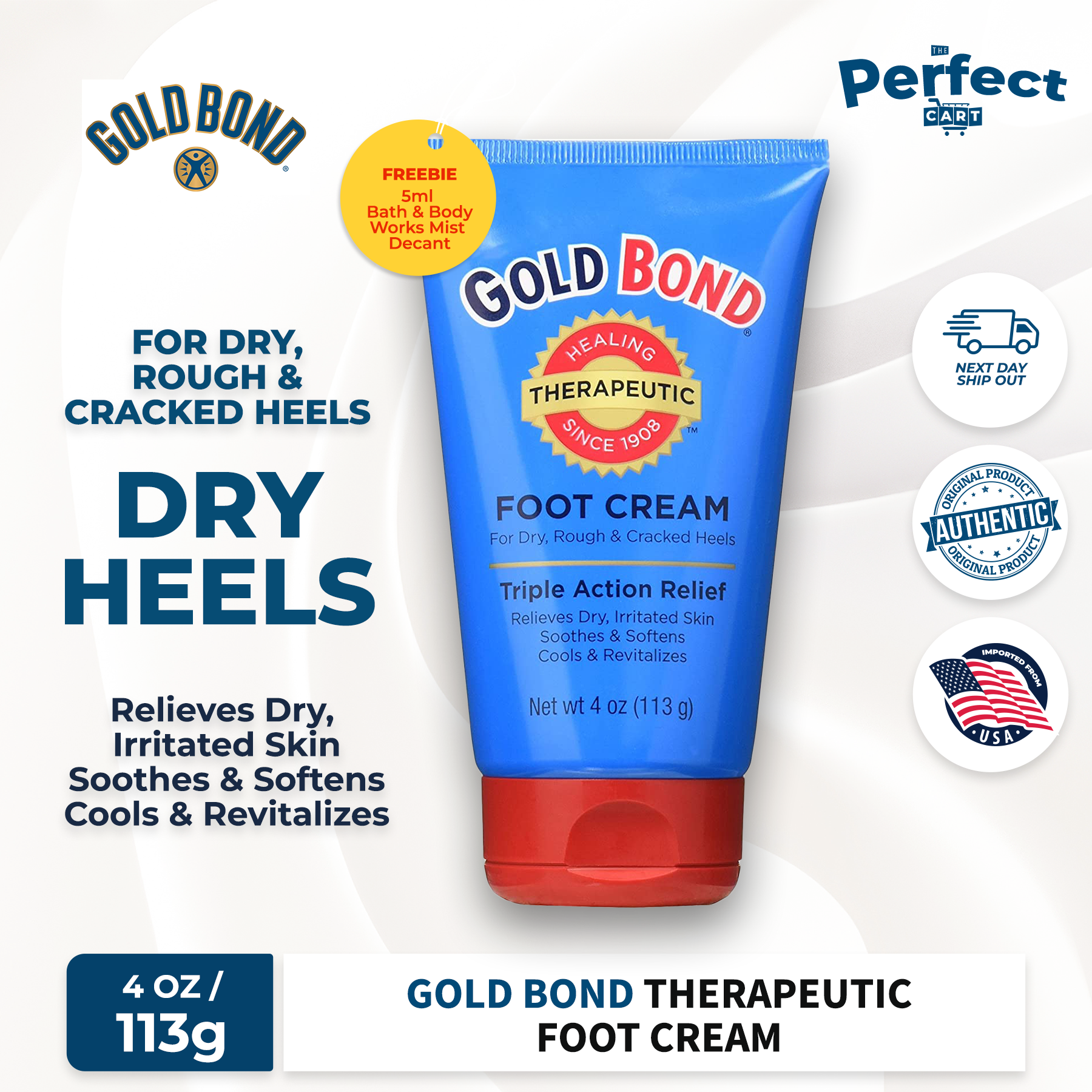 Gold Bond Therapeutic Foot Cream 4 oz Lazada PH