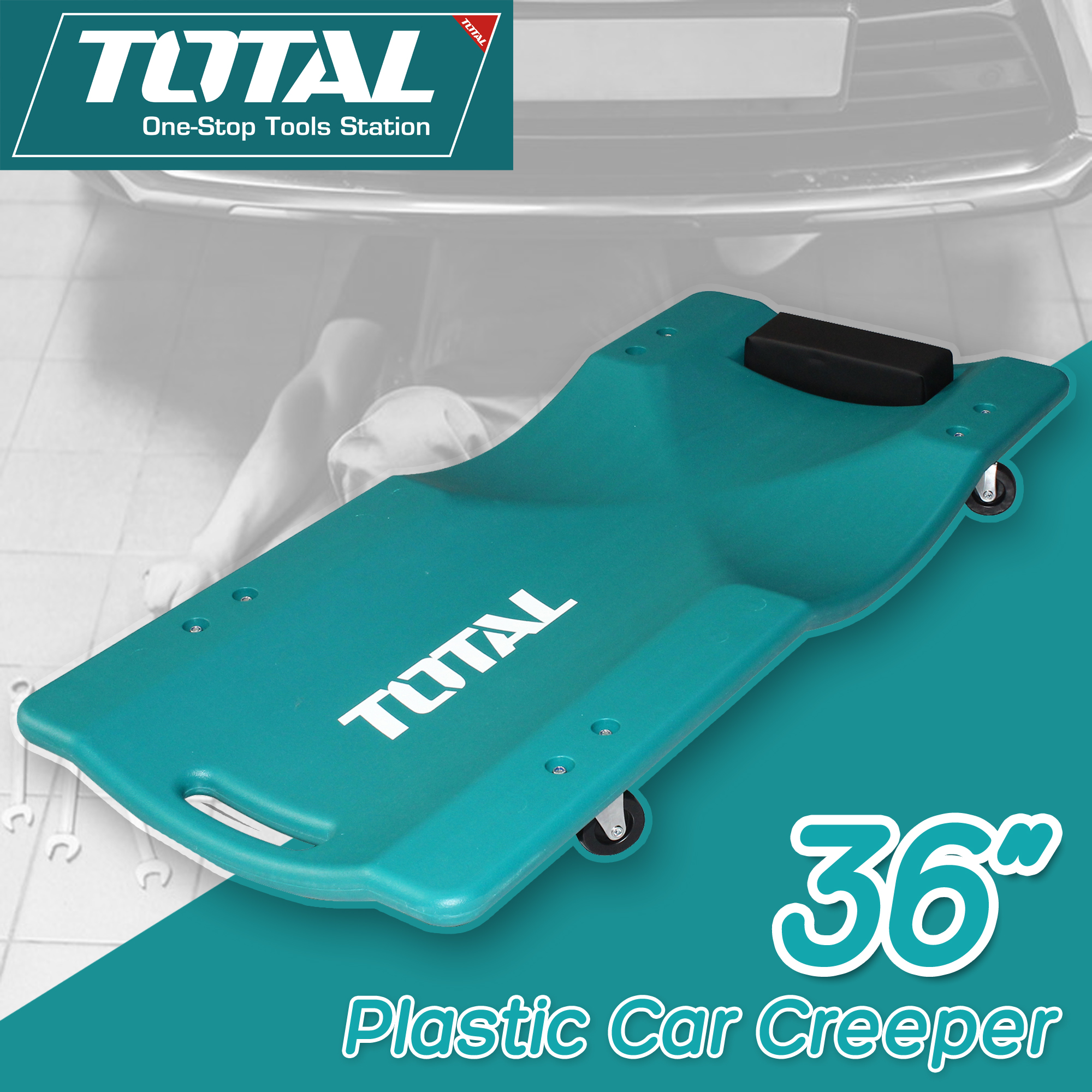 TOTAL 36" Plastic Car Creeper (THPLCC0365) Lazada PH
