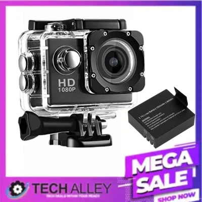 【Extra Battery】Ultimate Sports Action Cam, A7 Camera Under Water Waterproof Extreme Go Pro, 1080P Full HD Outdoor Sport Action Mini Camera A9